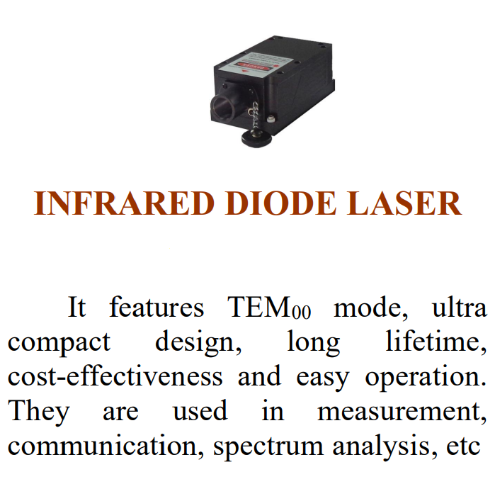 (image for) 1368 nm FIR far infrared laser for Water H2O detection
